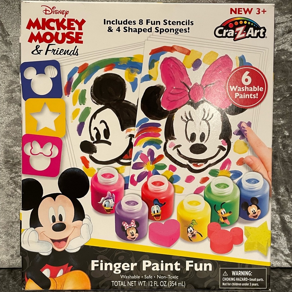 Cra-Z-Art Mickey Mouse Finger Paint Fun